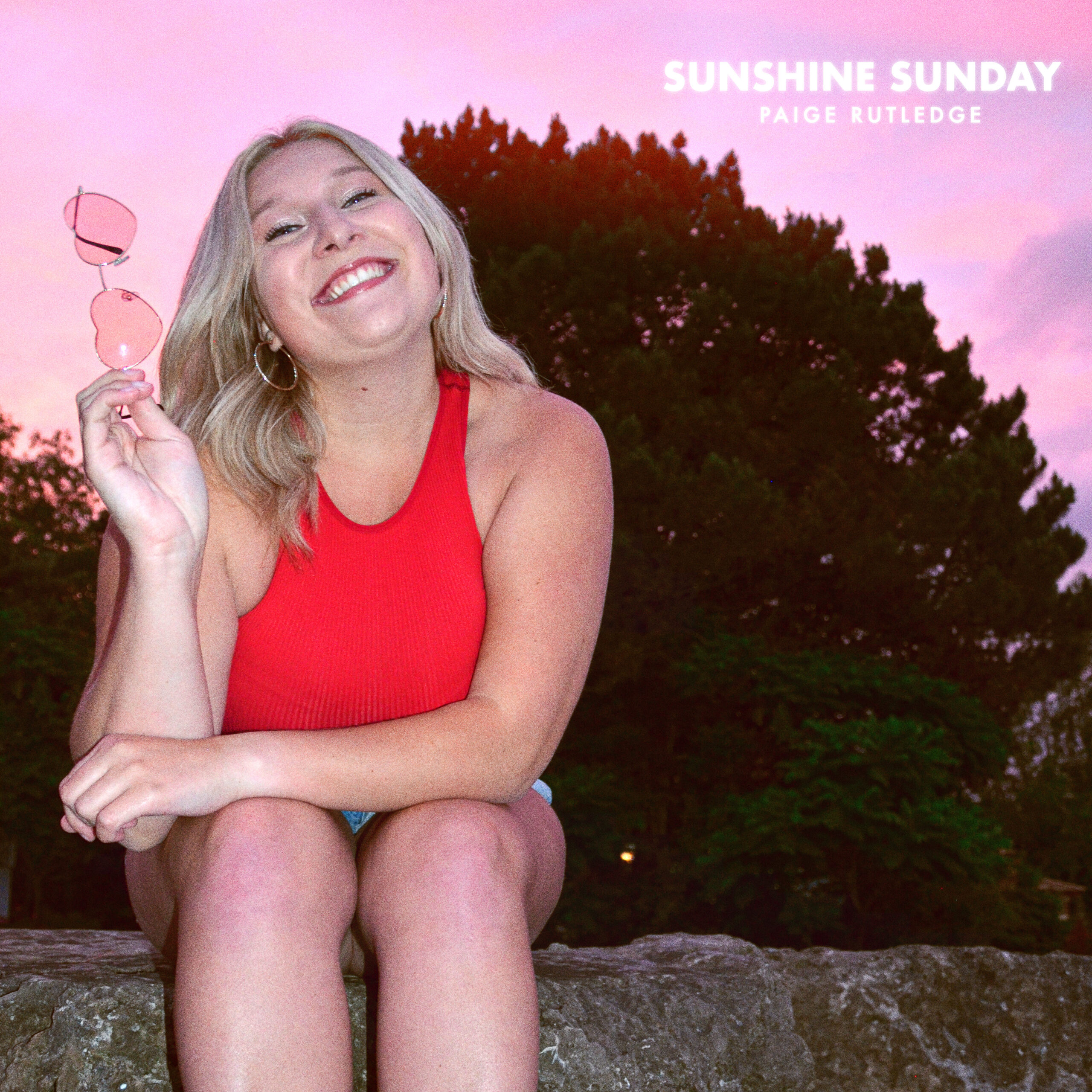 Official cover art for Paige Rutledge's latest single, "Sunshine Sunday".