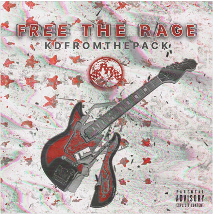Featured: Official cover art for Kdfromthepack's latest track, "FREE THE RAGE".